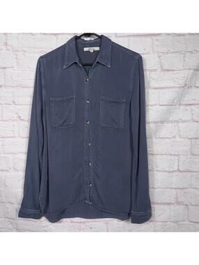 Wild Blue Women's Small Long Sleeve Button-Up Shirt